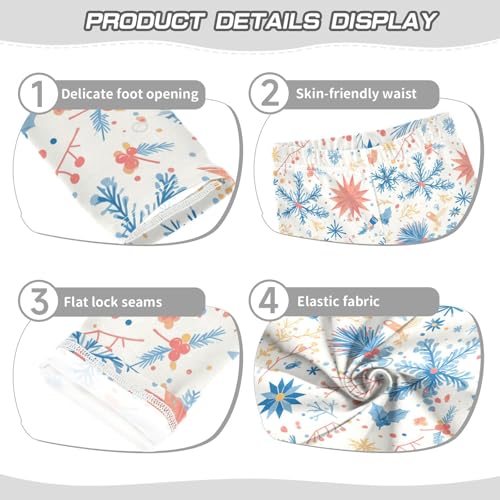 KLL Winter Christmas Mandala Girls Cotton Leggings Soft High Waisted Leg Yoga Pants Exercise3