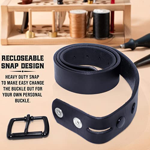 Genuine Veg Oil Tan Full Grain Leather-Mens Belts Leather Handmade By Amish-Heavy Duty Mens Belt 1.5 Wide 9/10 Oz-Made In USA4