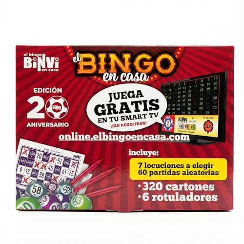 Bingo BINVI Ed. 20º Aniversario 320 cartones