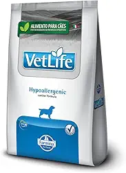 Vet Life - Ração Farmina Natural Hypoallergenic para Cães Adultos com Problemas de Pele - 10,1kg