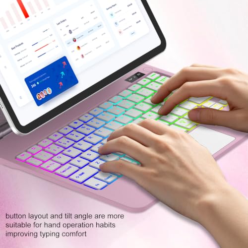Image of Magic Keyboard Case for iPad 10th or 11th (A16, 2025) Generation,Rose Gold