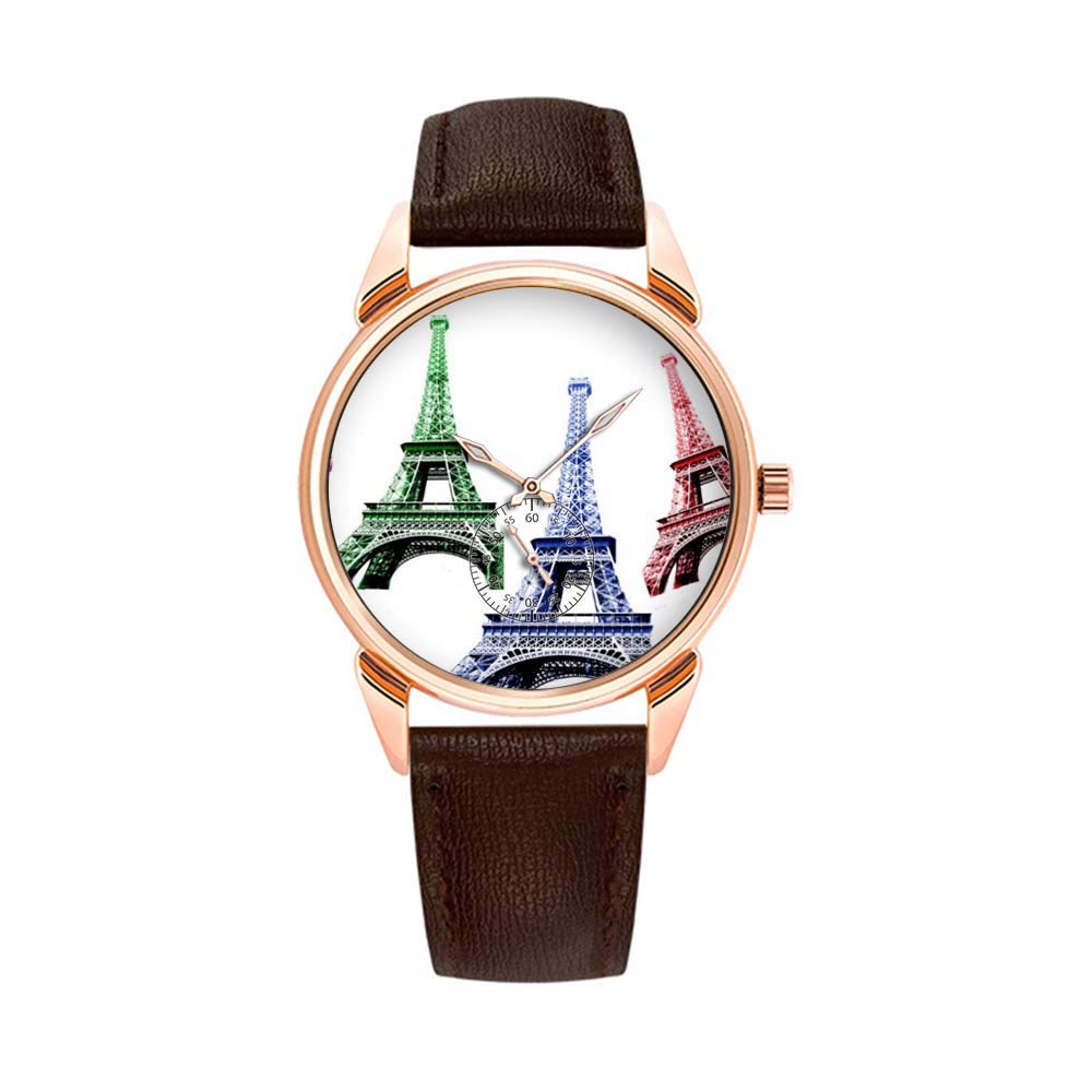 Fashion Waterproof Watch Minimalist Personality Pattern Watch - 140.Eiffel Tower Paris