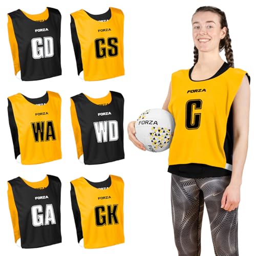 Chasubles de Netball Réversibles pack de 7 maillots bicolores clubs et écoles