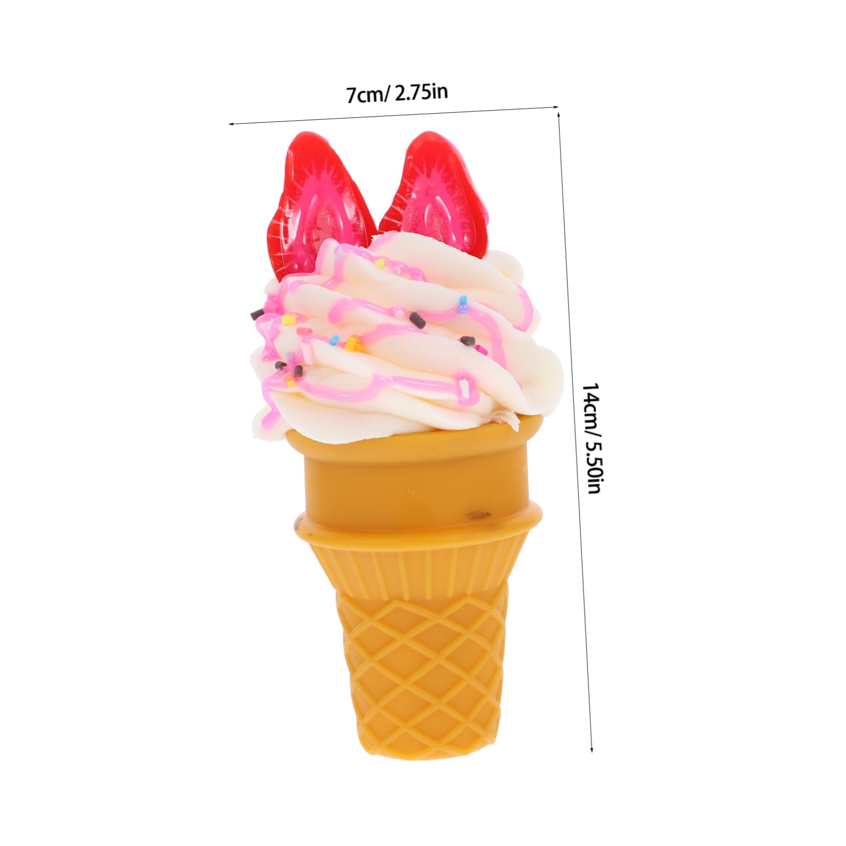 Scultura Gigante in Fibra di Vetro a Forma di Cono Gelato Pop Art, Decorazione in Resina a Forma di Ghiacciolo per Negozi di Dolciumi