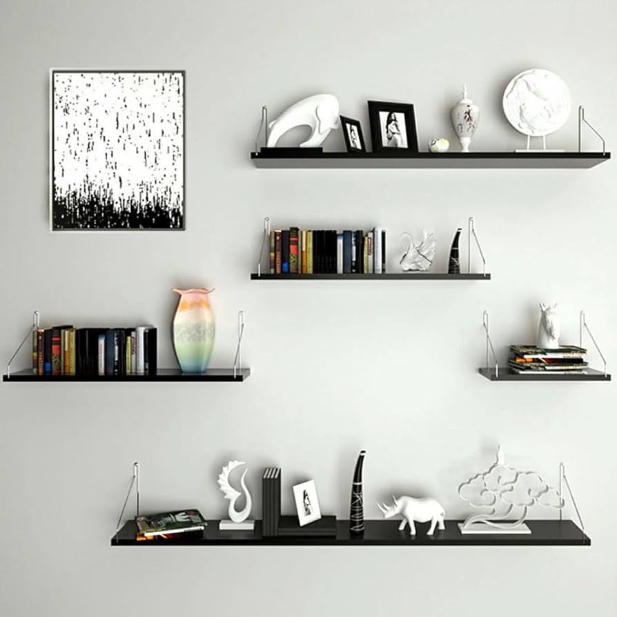 Amazon｜ウォールシェルフ 3点セット 30 40 50 60 90cm 取り付け