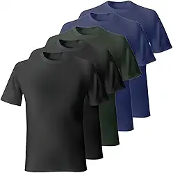 Kit 5 Camisetas Masculina Algodão Lisas Básicas Manga curta Bensmat