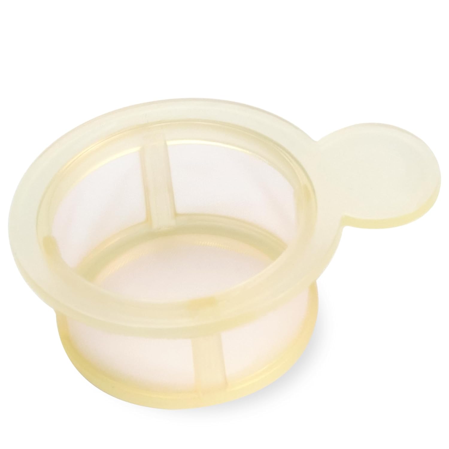 PEKYBIO 100um Cell Strainer, Sterile Cell Filter with Nylon Screen Mesh and Polypropylene Frame, Disposable Handle Filter Screen in Individual Packaging, Yellow, 50 Pcs