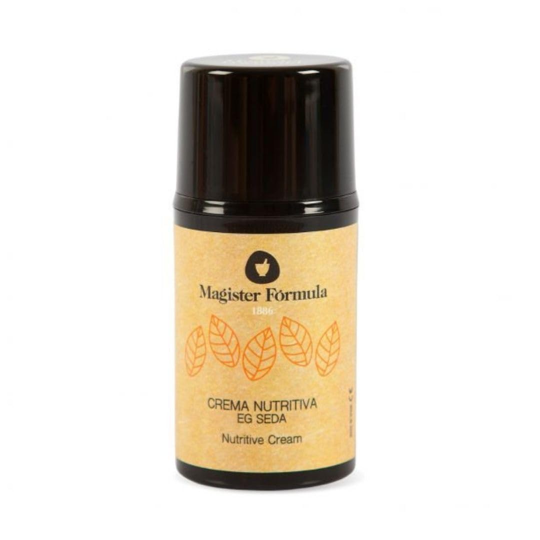 Crema Nutritiva Facial 50 ml | Hidratante para Piel Seca y Mixta | Ácido Hialurónico + Vitamina E + Proteína de Seda Natural | Noche y Día | Mujer y Hombre | Magister Fórmula