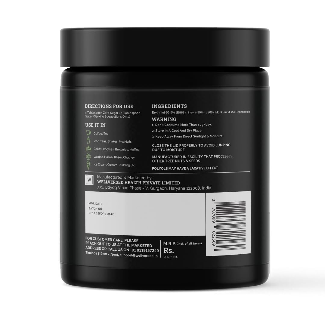 Ketofy Zero Sugar (2x400g) |Stevia and Monk Fruit |No Maltodextrin, No Aspartame |No Bitter Aftertaste |Sugar Free |Tastes Just Like Sugar |Ultra Low GI Keto Sweetener | Natural Sweetener - Image 6 thumbnail