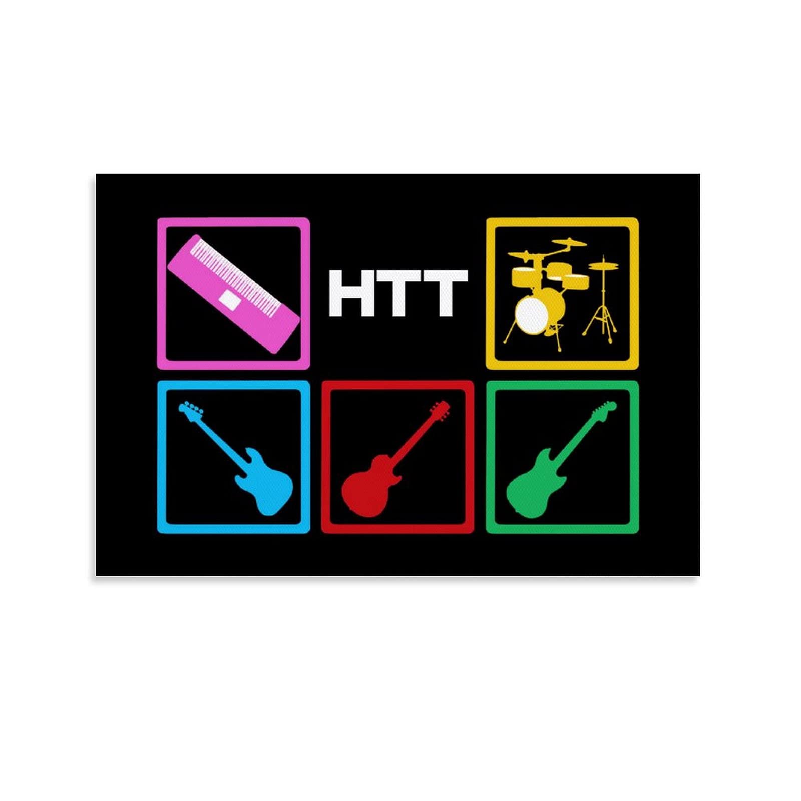 Haoyun K-on Musical Instruments Canvas Art Poster and Wall Art Picture Print Modern Family Bedroom Decor Posters Gifts 16x24inch(40x60cm)