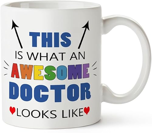 Impresionante taza para médico, regalo de agradecimiento para médico, regalo de Navidad para médico, regalo de agradecimiento, regalos de taza para