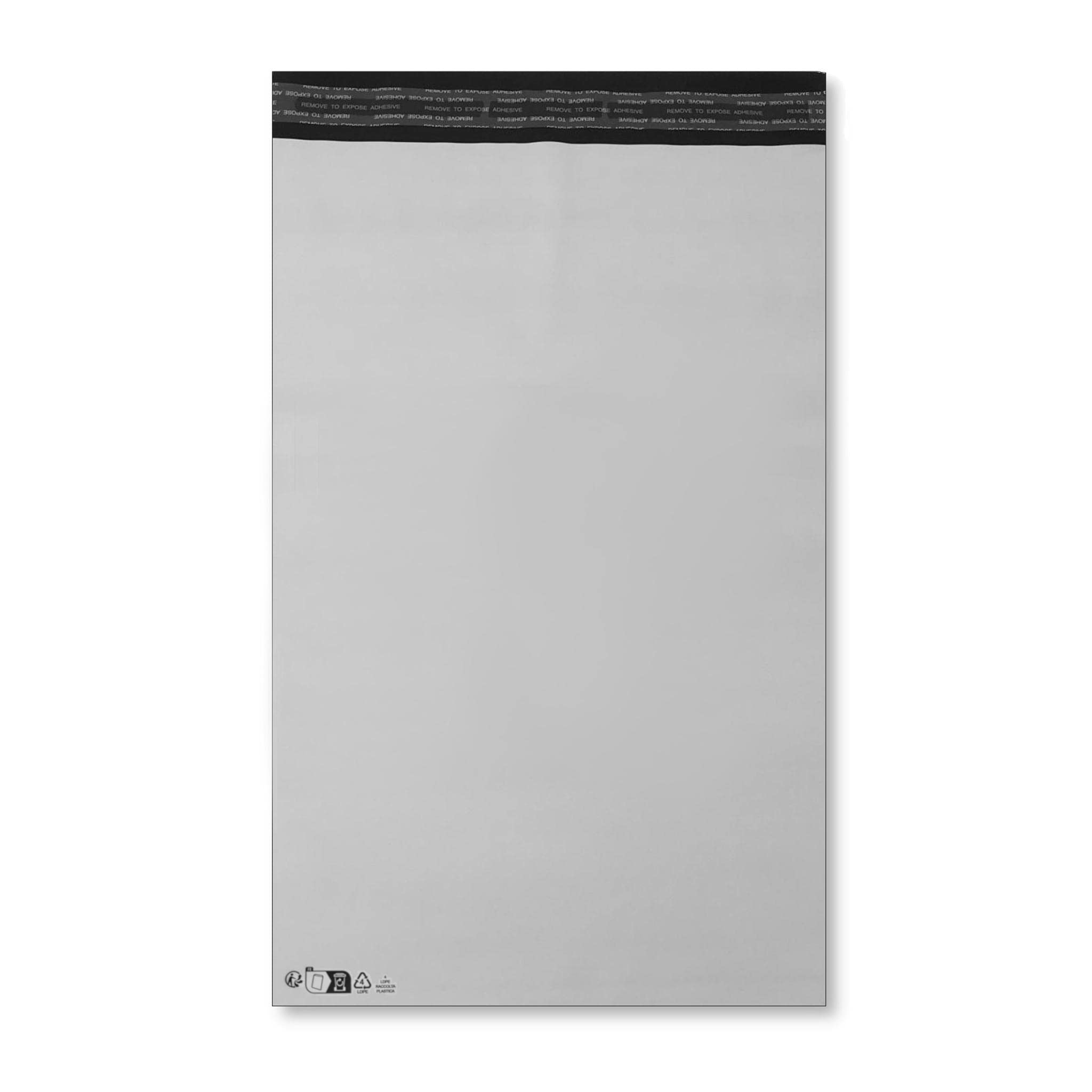 lot de 1000 Enveloppes Plastique d'expédition 230 x 320 + 45 mm Enveloppes blanches opaques Haute Résistance 60 microns pour Envoi de Colis