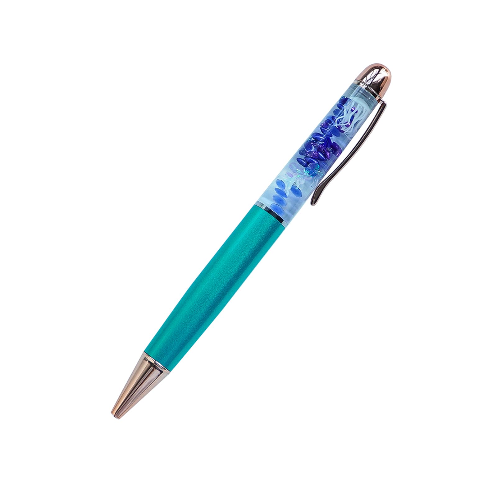 Sikyby Jellyfish Fun Pens Cute Floater Floating Liquid Writing Journaling Office Pen Unique Present Gifts(Turquoise) — image 1