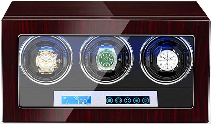 Remontoir de montre automatique ZYFSHA à 3 emplacements avec écran LCD et finitions piano