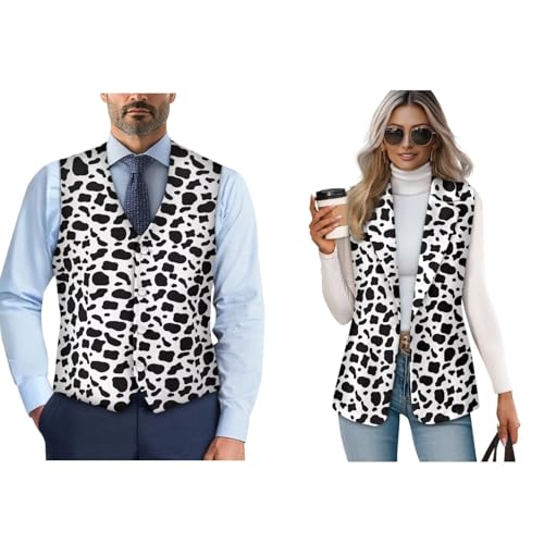2025 Women's and Men's Spring Sleeveless Vest Blazer Couple Fashion Casual Open Front Work Office Tops Jacket