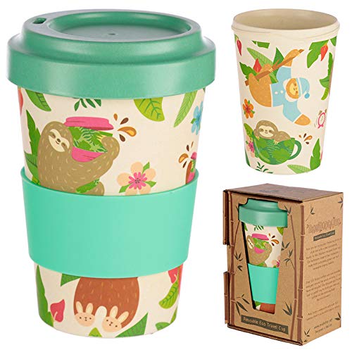 Taza para café de Fibra de bambú (Taza de café ecológica Reutilizable...