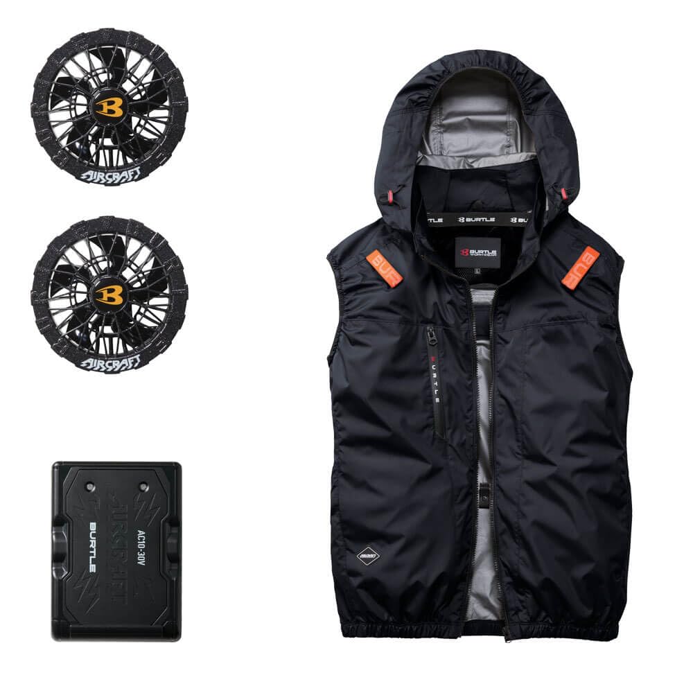 BURTLE AIRCRAFT AC2094HBL ACベスト XL Amazon.co.jp: [BURTLE] [バートル] エアークラフト ベスト + ファン +