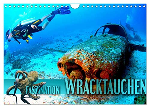 Faszination Wracktauchen (Wandkalender 2026 DIN A4 quer), CALVENDO Monatskalender: Spektakuläre Bilder von geheimnisvollen Schiffswracks in abenteuerlichen Unterwasserwelten (CALVENDO Sport)