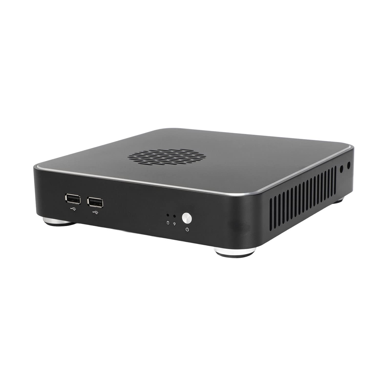 Mini Htpc Case Mini Itx Case for Computer Desktop Pc Case, Black Cool Computer Case Mini Chassis Case Slim Itx Case Portable Computer Case for Home