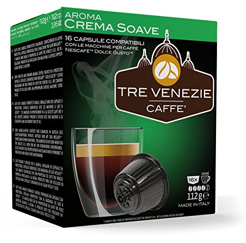 64 cápsulas de café italiano Tre Venezie Dolce Gusto compatibles, caja mixta. 16 cápsulas por caja. 0,23 € por cápsula - Imagen 4