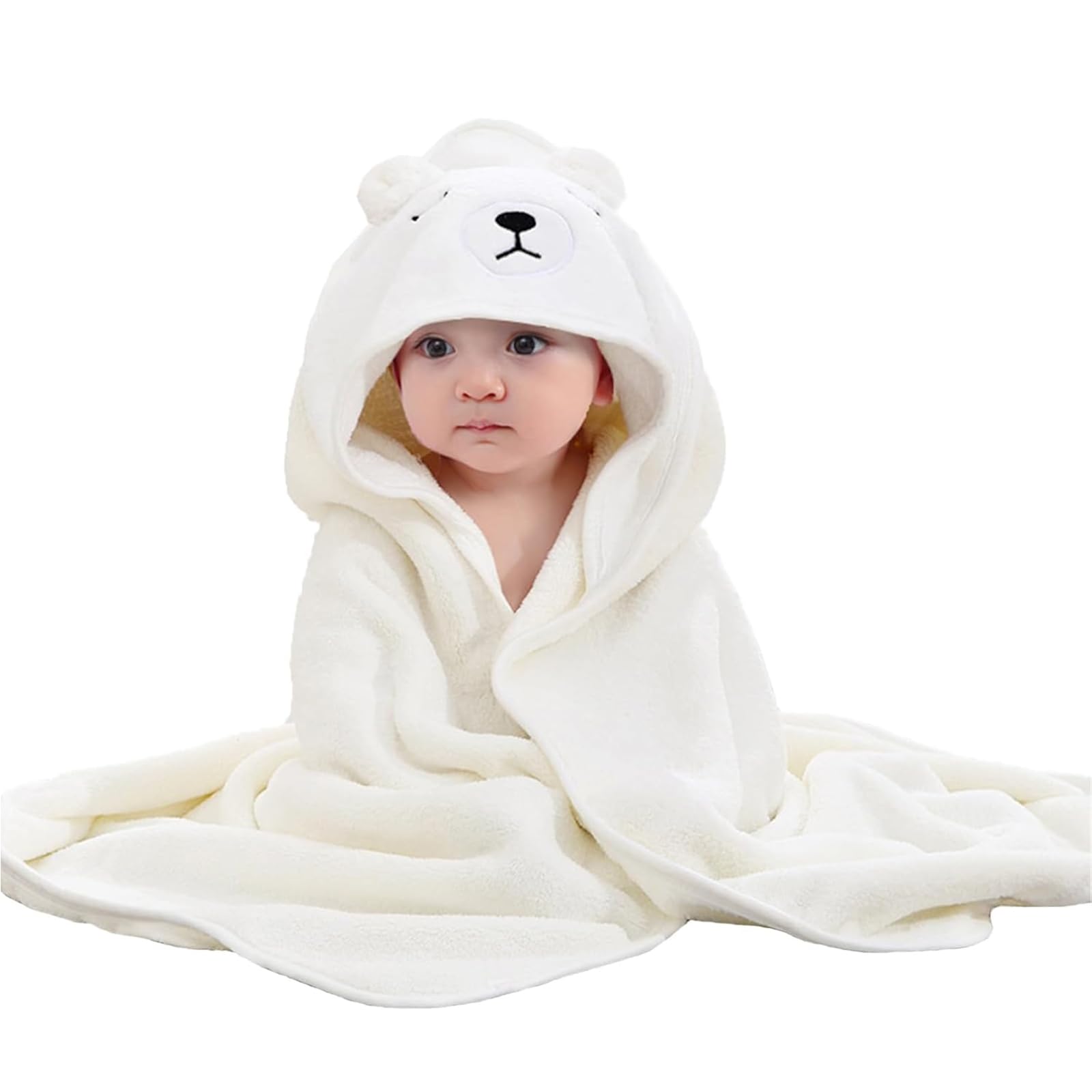 Moorstdel Hooded Baby Towel (white)