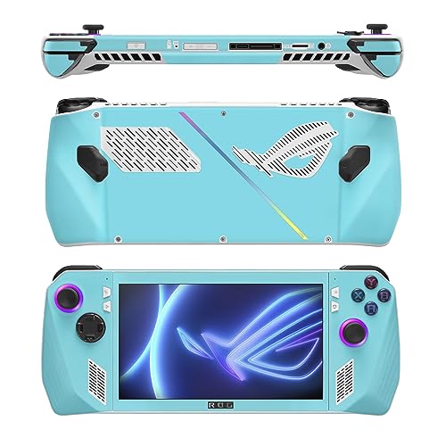 Image of MightySkins Skin Compatible with Asus ROG Ally - Solid Baby Blue | Protective, Durable, and Unique Vinyl Decal wrap Cover | Easy to Apply, Remove, and Change Styles