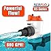 SEAFLO 05 Series 800 GPH Angled Baitwell/Livewell Pump- 12V DC, Detachable Motor, Corrosion-Resistant Submersible Aerator for Freshwater and Saltwater Use - CE & Rohs Certified-4 Year Warranty.