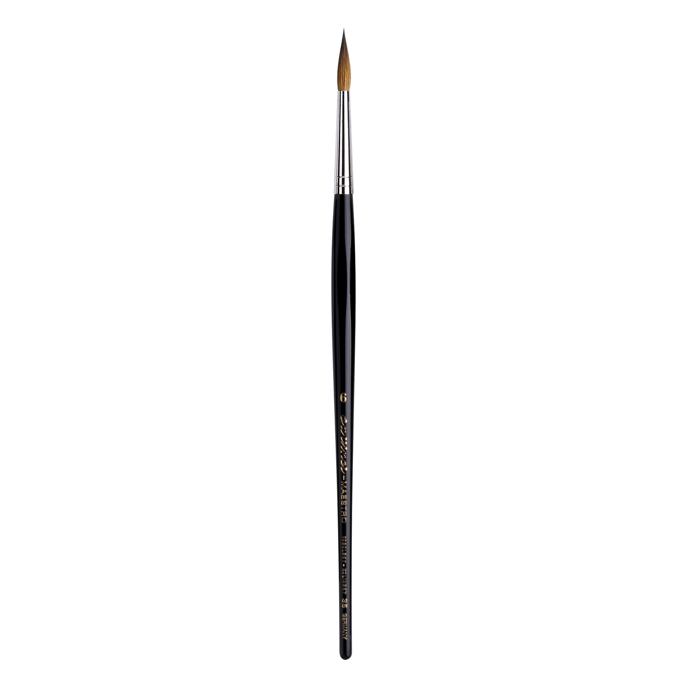 da Vinci Watercolor Series 35 Maestro Paint Brush, Round Long Taper Kolinsky Red Sable, Size 6 (35-06)