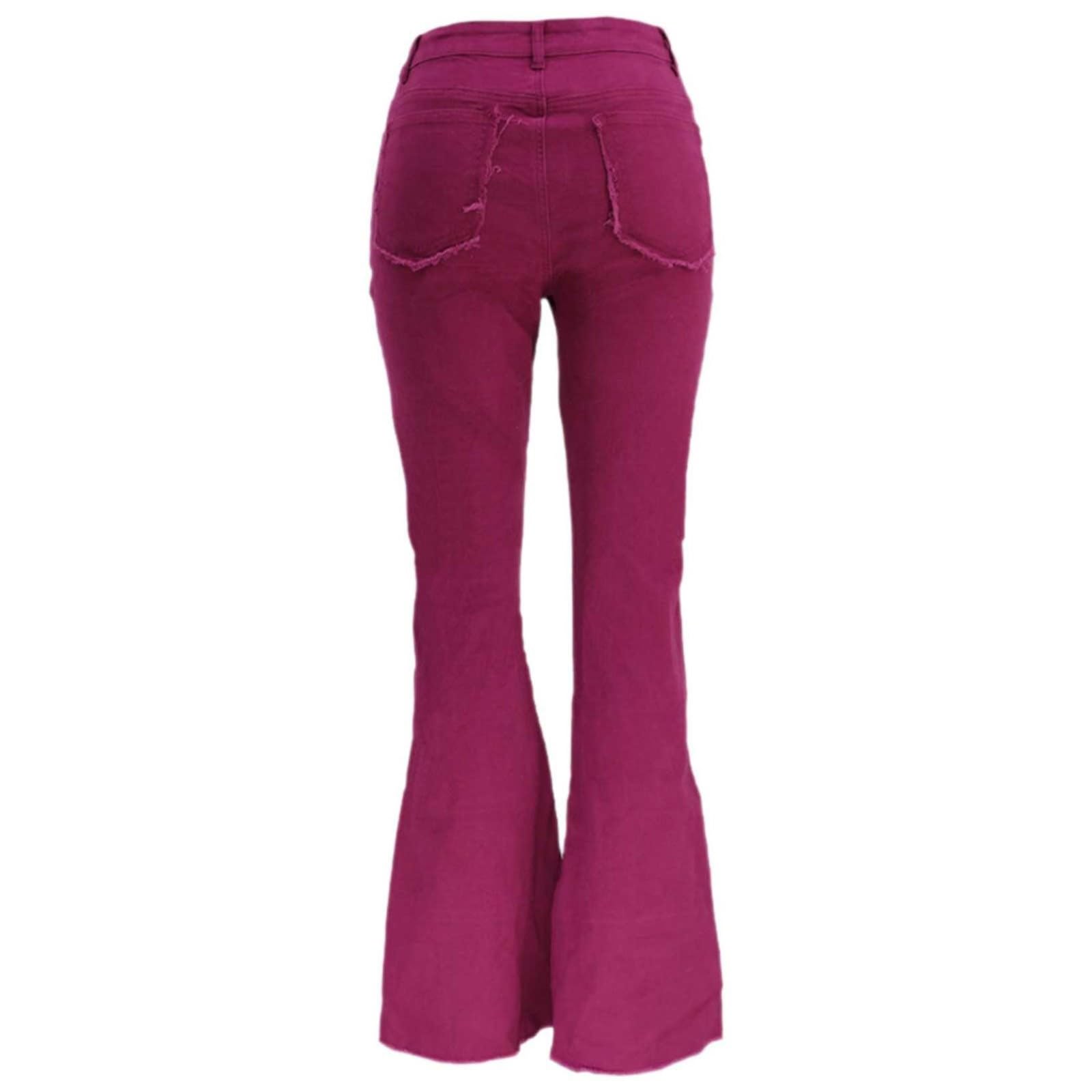 Jeans Skinny a Vita Alta con Toppe a Contrasto da Donna, Pantaloni in Denim con Orlo a Vita Alta, Stile Boyfriend