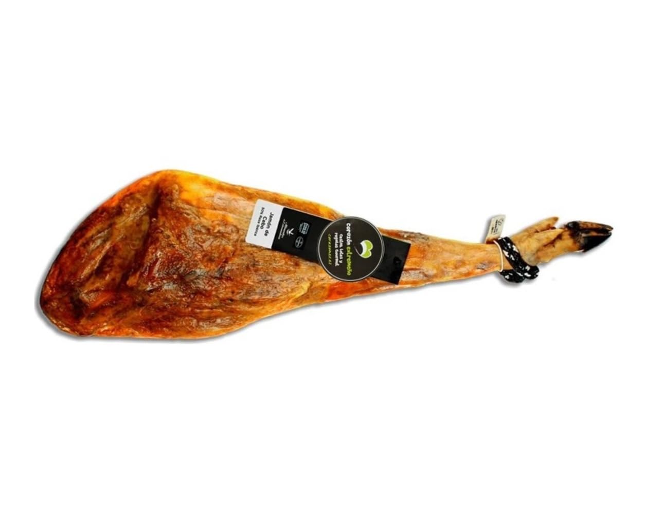 Cesta de Regalo para Empresas con Jamón Ibérico de Cebo, Panceta Ibérica Salada, Queso de Oveja Artesano, Chorizo Ibérico – Corazón Extremeño