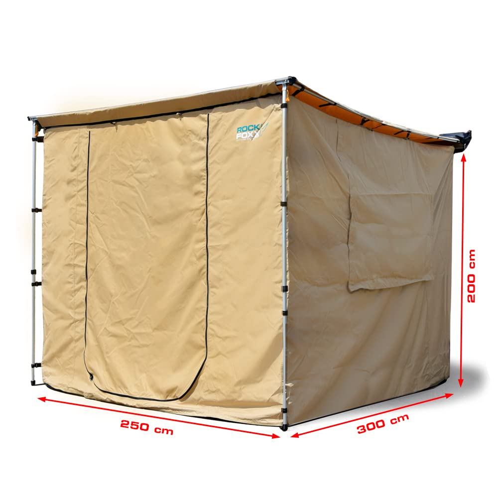 Camping Vorzelt Wohnwagen Auto Bus Wohnmobil Set für Rockfoxx Markise 250x300 cm