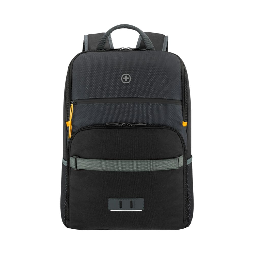 WENGER Move Mochila para portátil con compartimento para tableta, notebook de hasta 16", 22 l, mujer/hombre, negocios, universidad, escuela viajes, negro, 612570