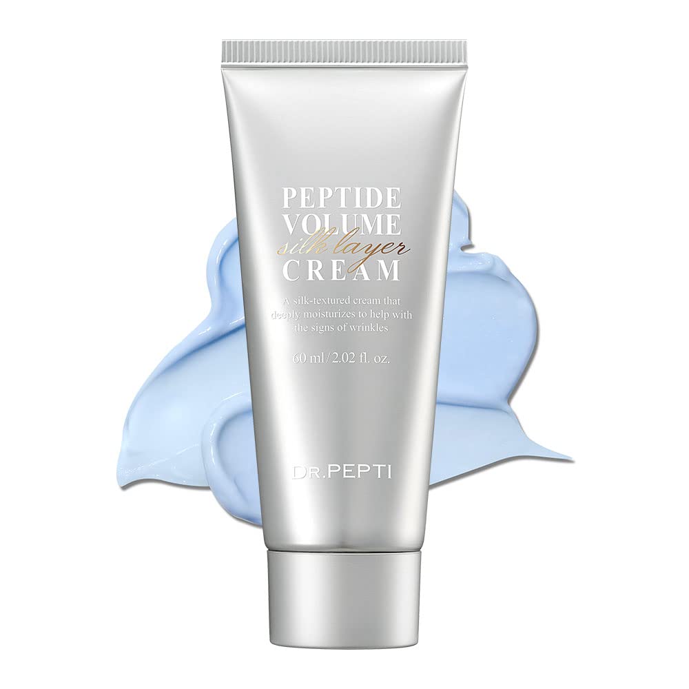 DR.PEPTI Peptide Volume Silk Layer Cream | Skin Tightening Cream for Face | K Beauty Skin Booster Moisturizer Face Cream | Centella Asiatica Collagen Peptide Face Cream | Face Firming Cream 2.02 fl oz