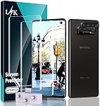 [2+2 Pack] LK designed for Samsung Galaxy S10 6.1inch, 2 Pack Flexible TPU Screen Protector and 2 Pack Camera Lens Protector [Ultrasonic Fingerprint Support] HD Clear Easy Installation
