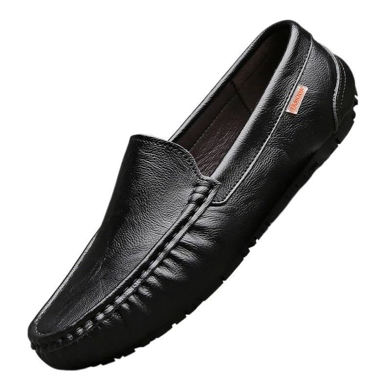 Men's Hands Free Slip On Walking Leather Shoes Loafers for Summer Outdoor Driving & Walking Men's Loafers