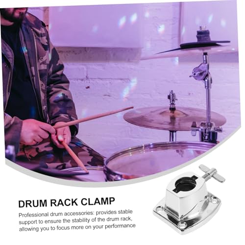 Base Clamp para Batería de Metal Compatible con Snare Drum miniatura 6