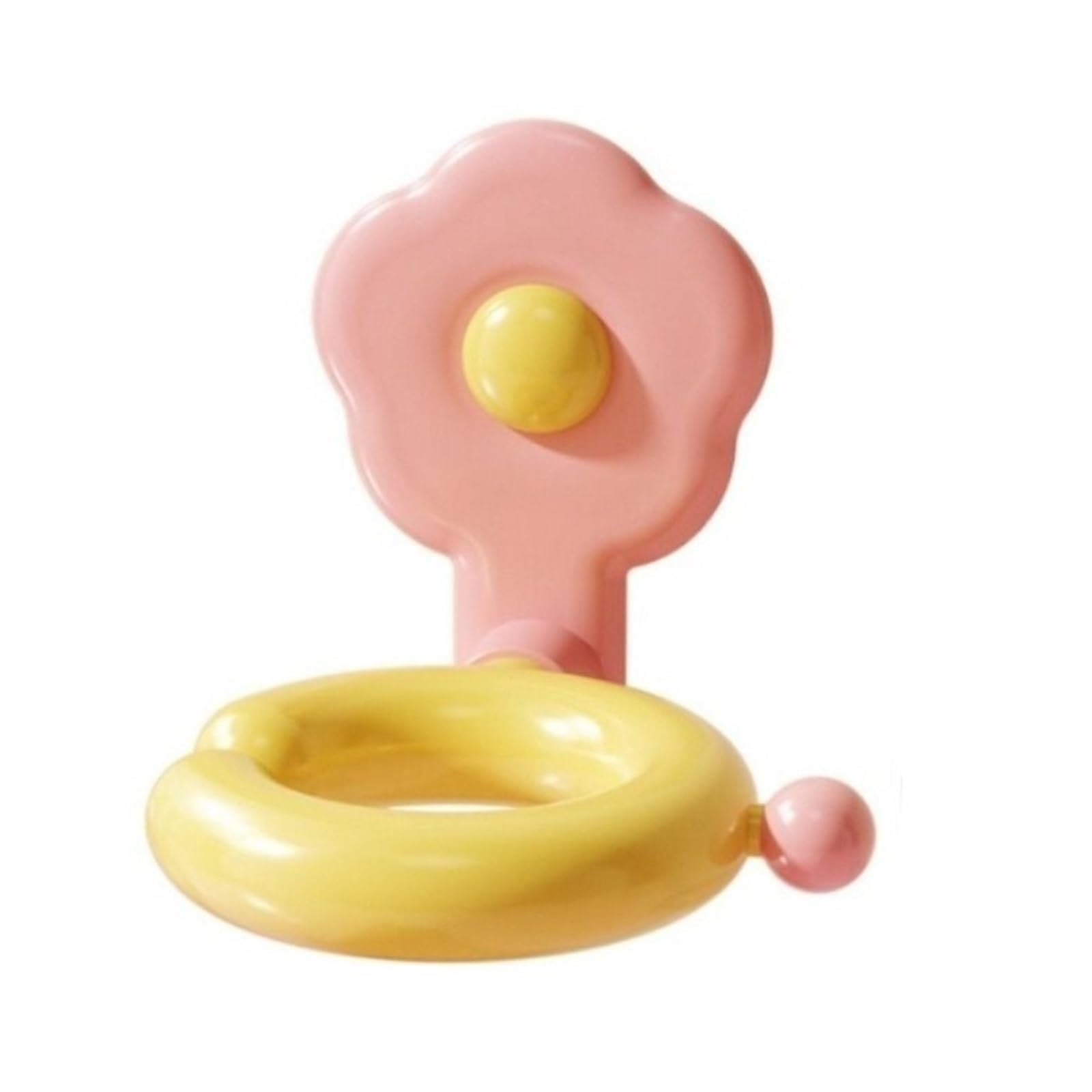 Lopjggyf Pink Yellow Practical No Punching Hair Dryer Holder Wall Mounted Reusable For Hair Dyer