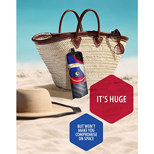 Venture 4Th Microfiber Beach Towel: Quick-Dry, Compact, Sand-Free, Absorbent, Sandproof And Lightweight - Perfect For Camping, Beach, And Roadtrips (Cocktail Design | 35X78 Inches) #TOP3