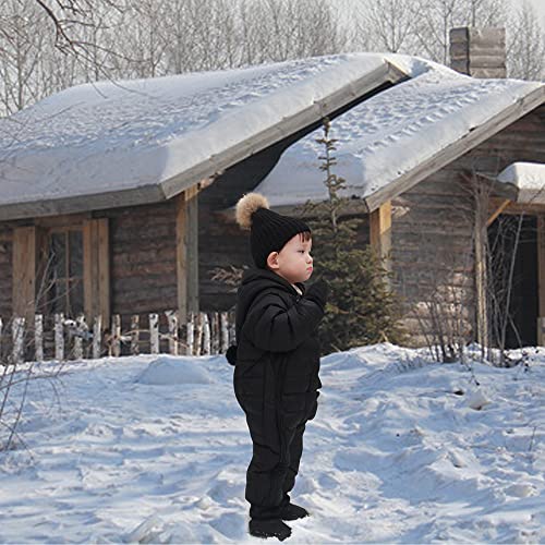 Waterproof Down Filled Baby Snowsuit Fleece Lined Winter Coat, Light Weight, With Gloves&Shoes4