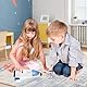 Siairo Space Shuttle Rakete Spielzeug für Kinder, Weltraumspielzeug Raumschiff, Wissenschaft Lernspielzeug Astronauten Figuren, Geburtstagsgeschenk für Kinder (WY893A)