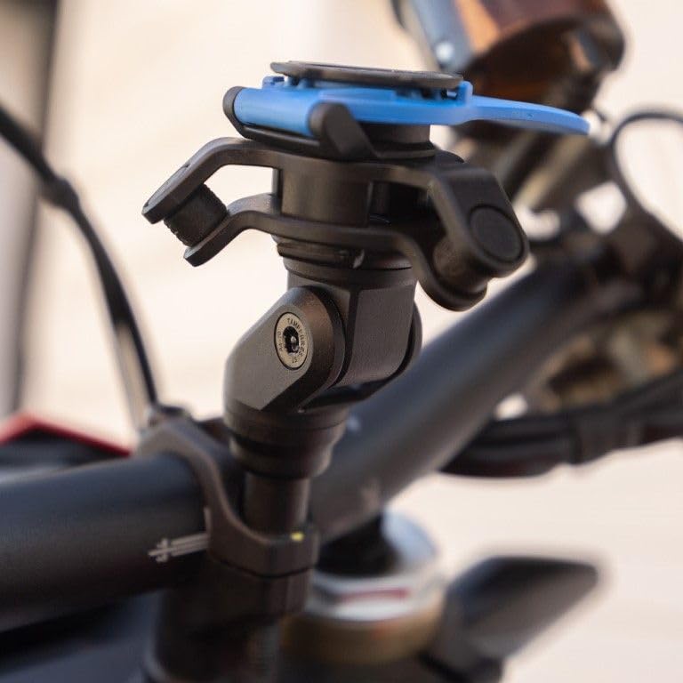 Image of Quad Lock Handlebar Clamp Motorcycle Phone Mount with Vibration Dampener and MAG Phone Case for iPhone 17 Pro Max