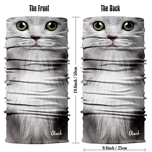 Obacle Animal Face Mask Neck Gaiter for Sun Dust Wind Protection for Men Women3