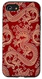 iPhone SE (2020) / 7 / 8 Asian japanese chinese lucky rich red yellow dragon god Case