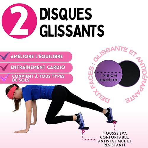 Kit Pilates à la maison avec bandes élastiques de musculation et ballon - 7