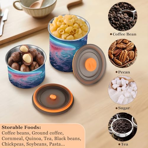 Contenedor hermético de acero inoxidable para café 500 ml miniatura 5