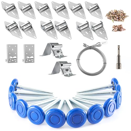 XiKe Nylon Garage Door Roller Kit with 4" Stem