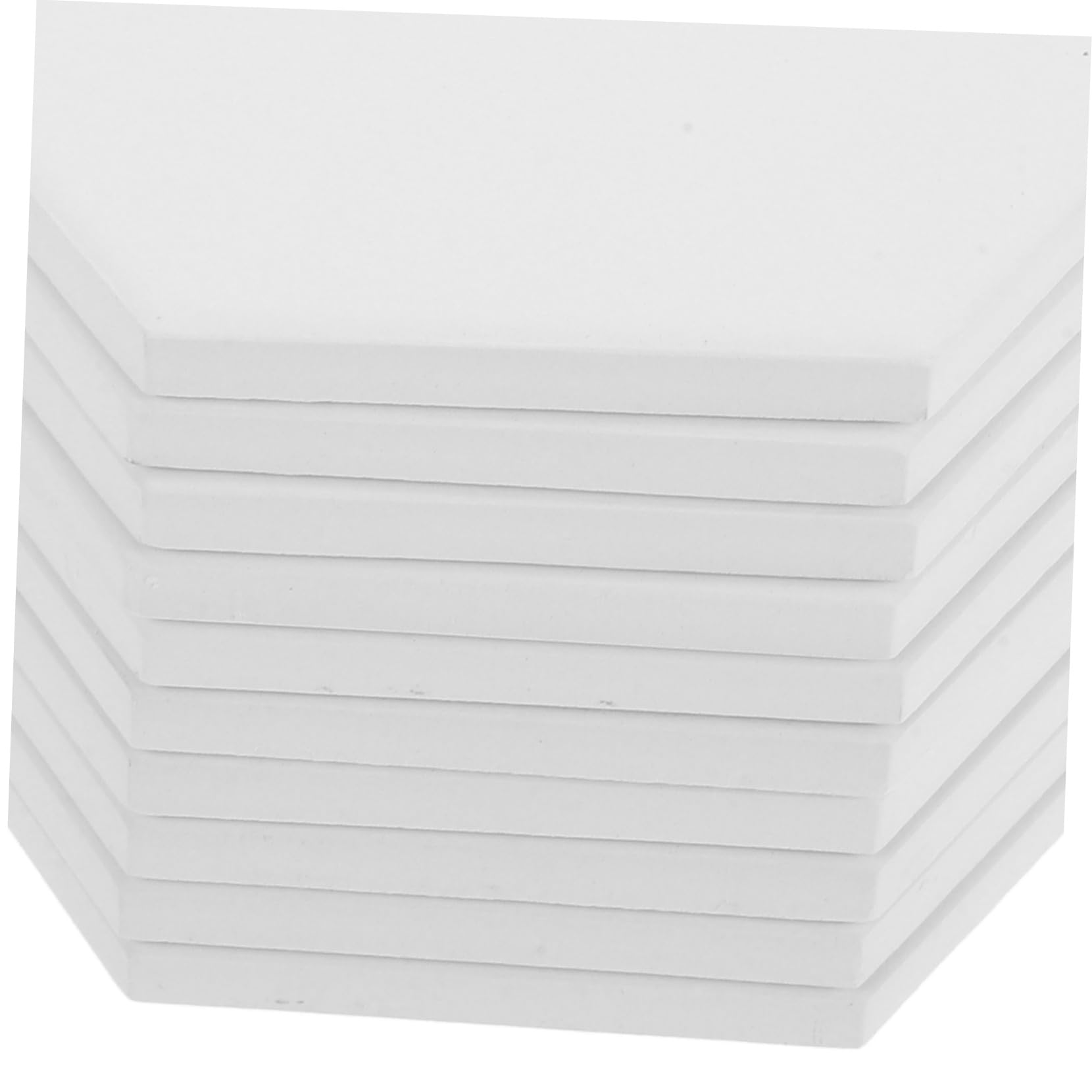 Sottobicchieri Esagonali in Ceramica Chiari, Set da 10