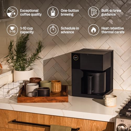 Fellow Aiden Precision Coffee Maker - 10-Cup Thermal Carafe, Built-In Brewing Guidance, Scheduling, Removable Water Tank thumb #3