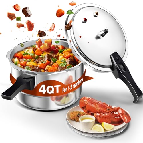 WantJoin 4QT Aluminum Pressure Cooker