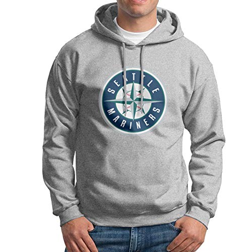 Seattle Mens Dark Heather Arch Hoodie Sweatshirt Long Sleeve Hoodie, Sports Hoodie